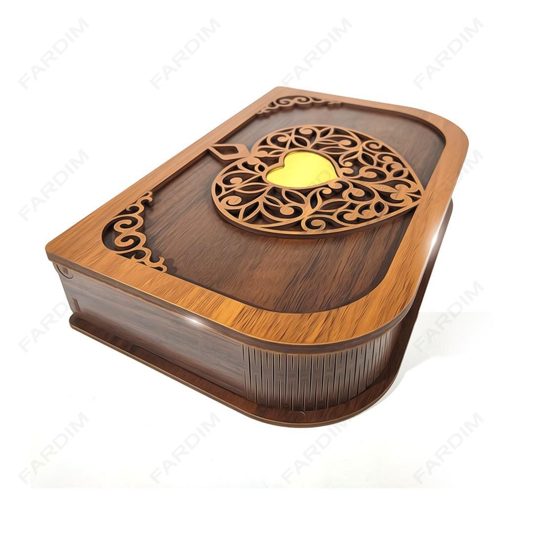 طرح لیزر جعبه هدیه در دو طرح کد A132260